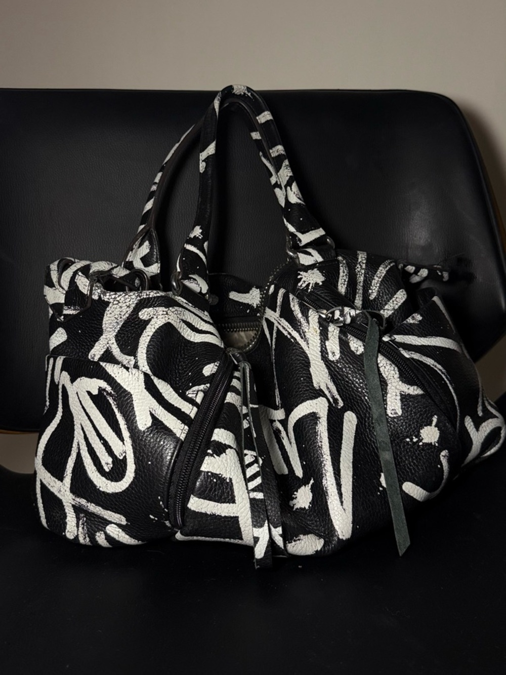 AIMEE KERTENBURG Black Tote Shoulder Bag